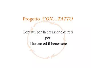 progetto con tatto