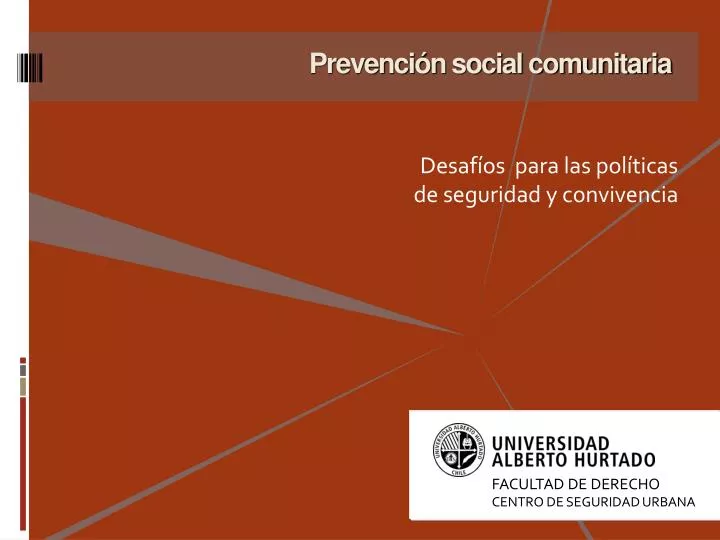 prevenci n social comunitaria
