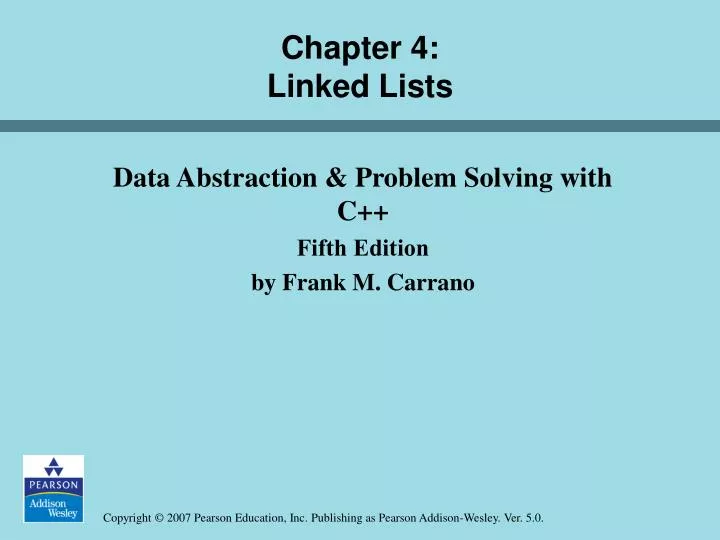 chapter 4 linked lists