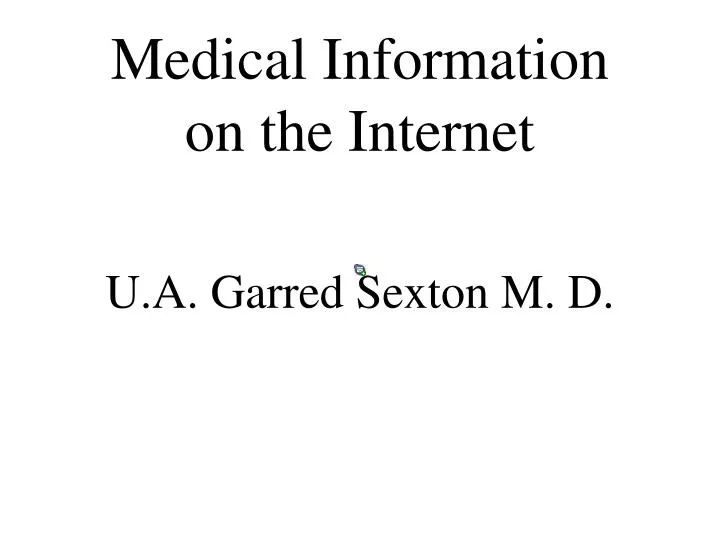 medical information on the internet