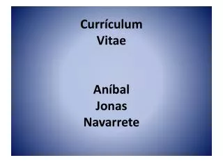curr culum vitae an bal jonas navarrete