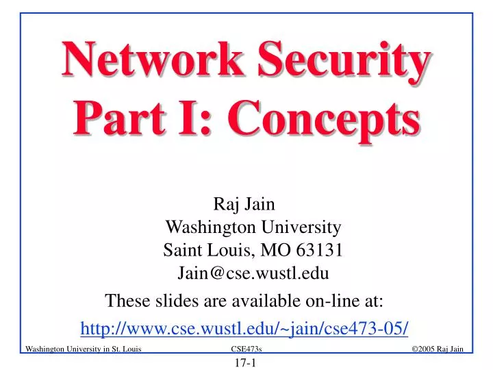network security part i concepts
