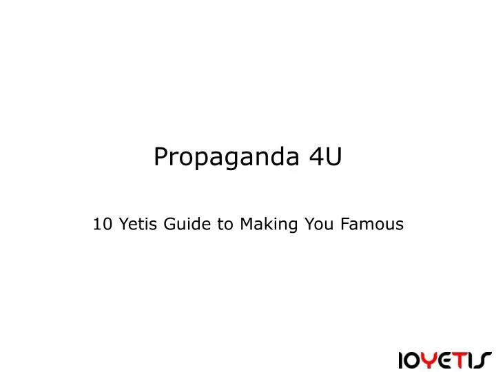 propaganda 4u