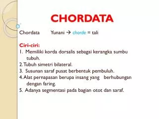 chordata