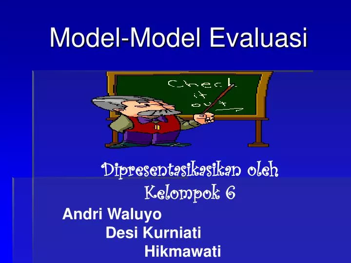 model model evaluasi