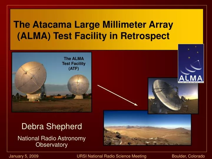 the atacama large millimeter array alma test facility in retrospect