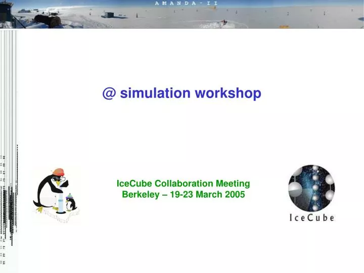 @ simulation workshop