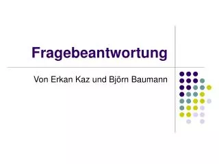 fragebeantwortung