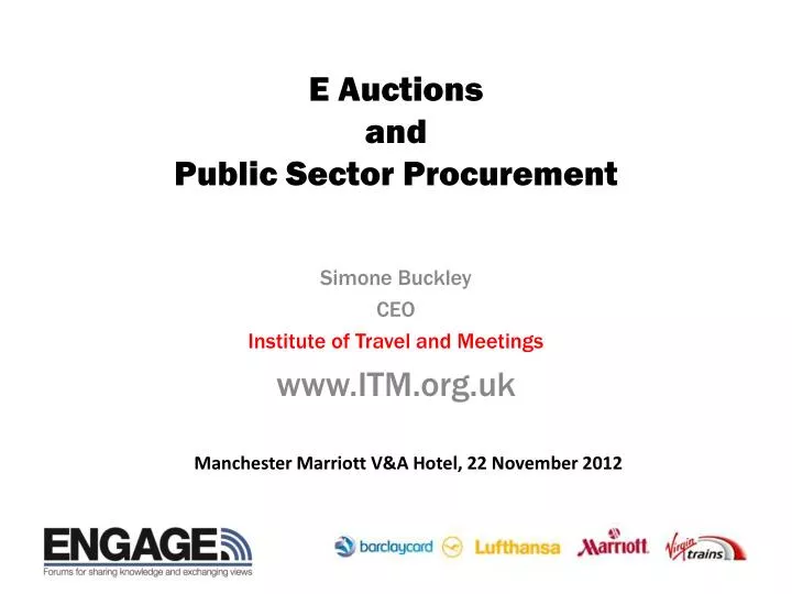 e auctions and public sector procurement