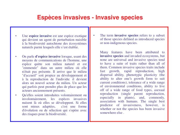 esp ces invasives invasive species