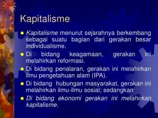 kapitalisme