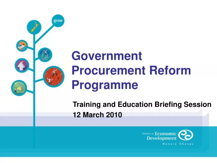 government procurement reform programme