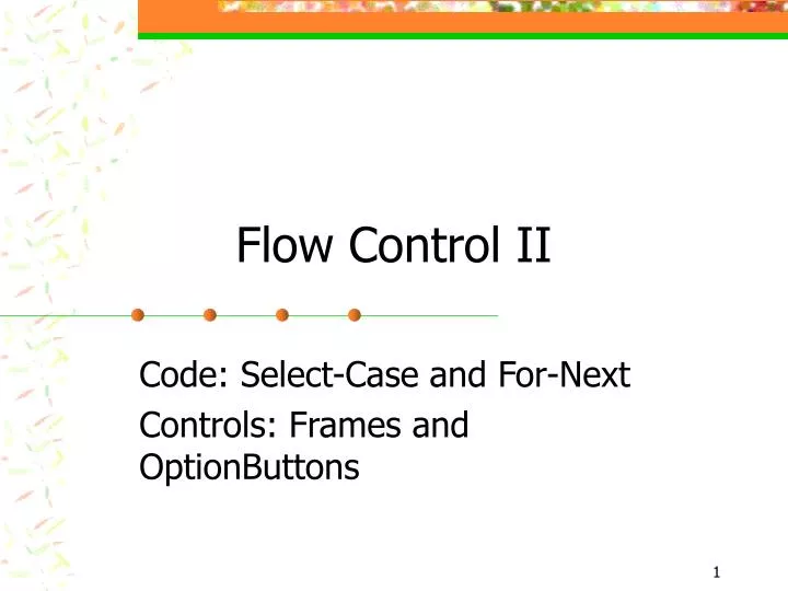 flow control ii