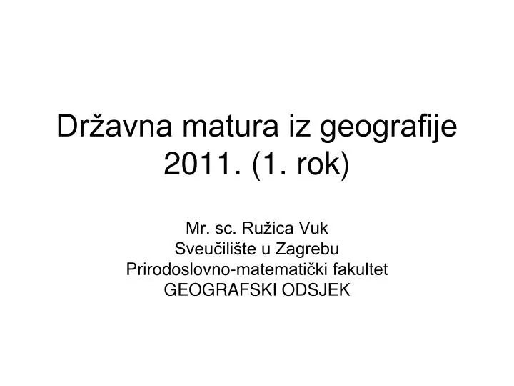 dr avna matura iz geografije 2011 1 rok
