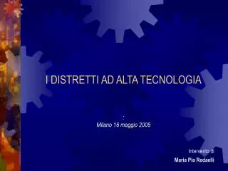 i distretti ad alta tecnologia