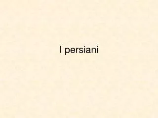 i persiani