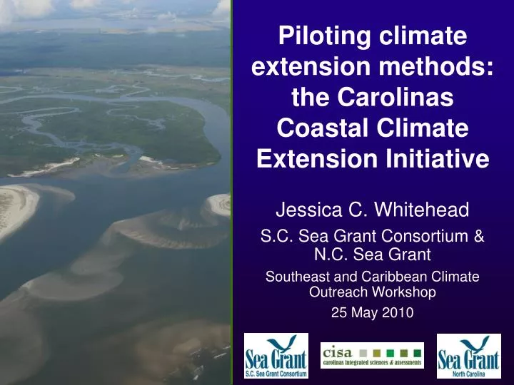 piloting climate extension methods the carolinas coastal climate extension initiative