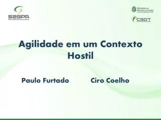 agilidade em um contexto hostil