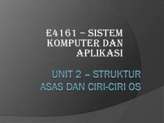 e4161 sistem komputer dan aplikasi