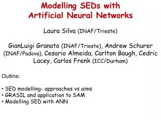 Modelling SEDs with Artificial Neural Networks