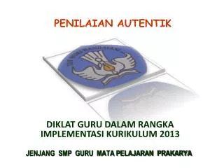 penilaian autentik