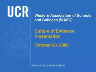 Western Association of Schools and Colleges (WASC)