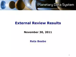 External Review Results