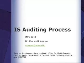IS Auditing Process