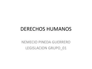 derechos humanos