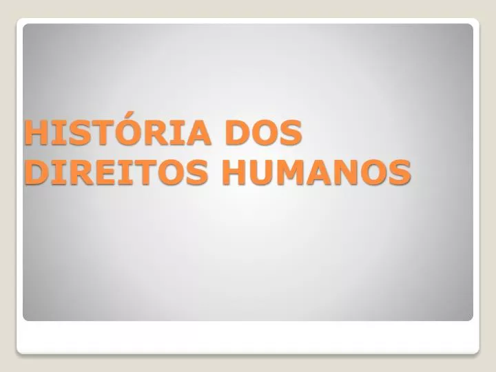 hist ria dos direitos humanos