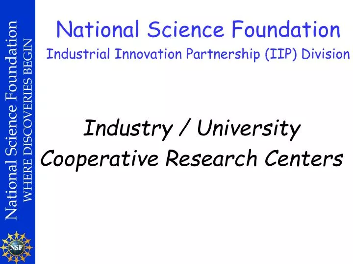 industry university cooperative research centers