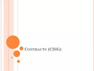 Contracts (CISG)