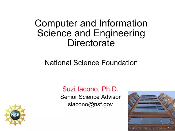 computer and information science and engineering directorate national science foundation