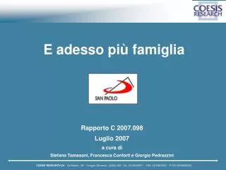 e adesso pi famiglia