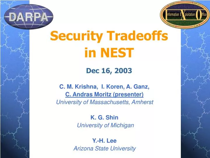 security tradeoffs in nest dec 16 2003