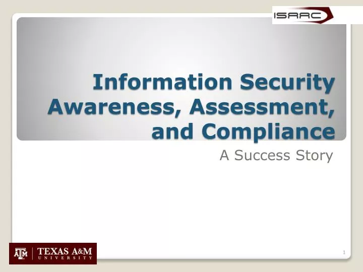 information security awareness assessment and compliance