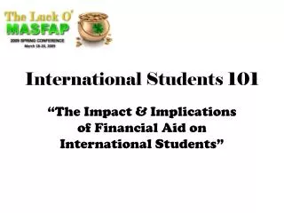 International Students 101