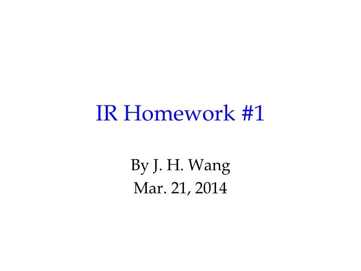 ir homework 1
