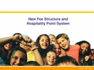 New Fee Structure and Hospitality Point System