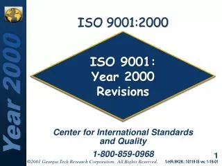 ISO 9001: Year 2000 Revisions
