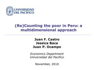 (Re)Counting the poor in Peru: a multidimensional approach