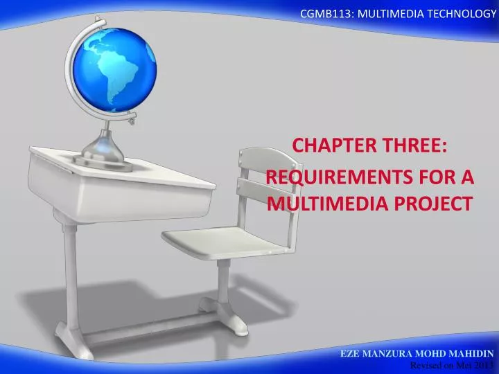 chapter three requirements for a multimedia project