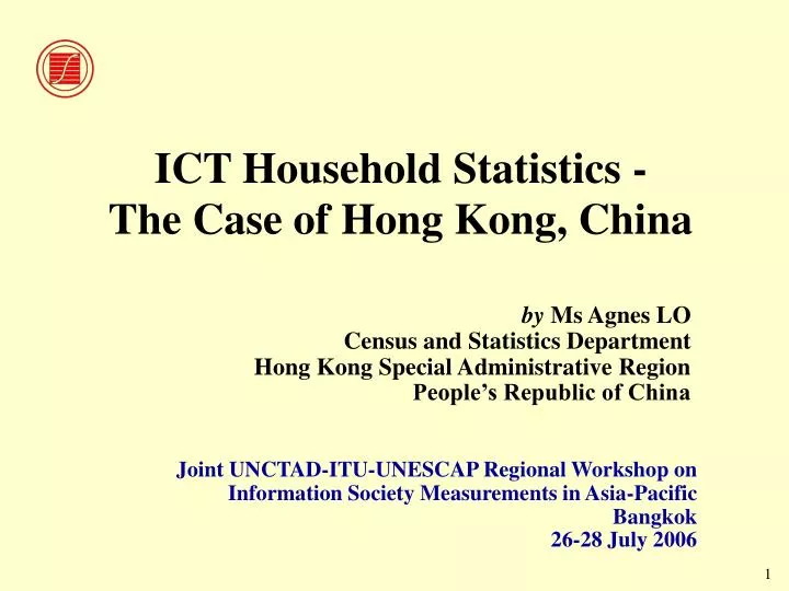 ict household statistics the case of hong kong china