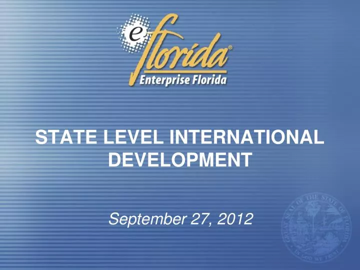 state level international development