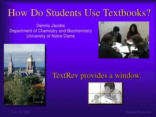 How Do Students Use Textbooks?