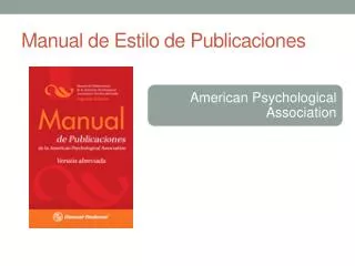 manual de estilo de publicaciones
