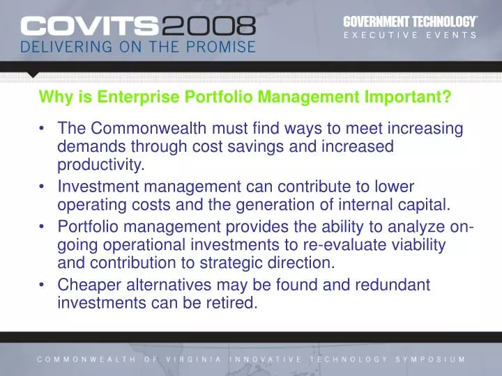 why is enterprise portfolio management important