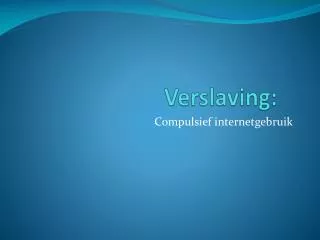 verslaving