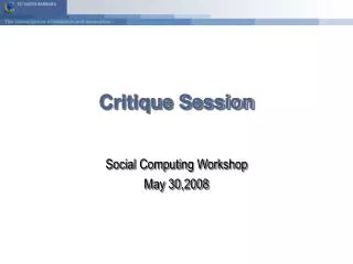 critique session