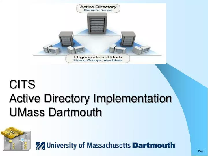 cits active directory implementation umass dartmouth